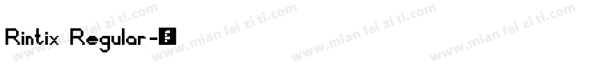 Rintix Regular字体转换